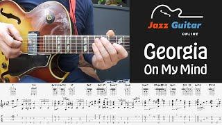 Georgia on my Mind - Jazz Guitar Chord Melody Arrangement