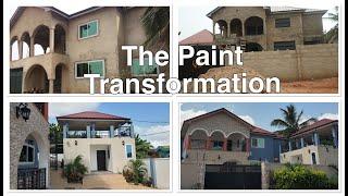 Building In Ghana: Buying Paint, Mixing Colors & Transforming The House | The Cost and Final Reveal!