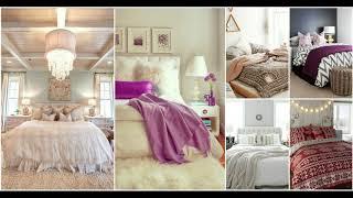 Cozy Bedroom with Contemporary Gallery Wall