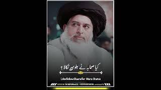 Sahaba ne juloos nikala | Allama Khadim Hussain Rizvi | #tlpbspofficial