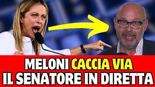  GIORGIA MELONI: ESPULSO in diretta IL SENATORE DAL PARTITO