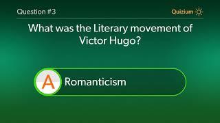 Victor Hugo Quiz   Where was Victor Hugo born? and more questions