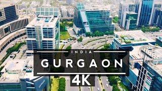 Gurgaon City , Haryana , India  4K by drone Travel