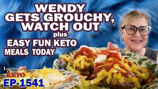 WENDY IS GROUCHY TODAY, WATCH OUT  -- An EASY FUN KETO MEAL TO MAKE #keto #weightloss #turkeyburgers