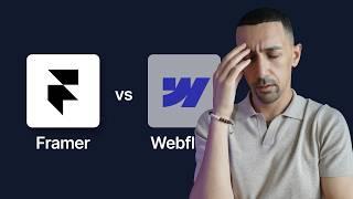 BYE BYE Webflow. Hello Framer | Framer vs Webflow Comparison