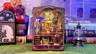 Unlock the Secret Room!  Magic Studio DIY Book Nook Kit | Light-Up Wizarding Miniature