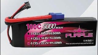 CNHL 3S Lipo Battery 5000mAh 100C 11 1V Lipo Battery EC5 Plug Soft case Review