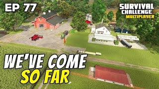 WE'VE COME SO FAR! | Farming Simulator 25 - Survival Challenge | Episode 77