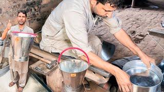 Handcrafting a Traditional Galvanized Bucket with Handle – No Welding, No Power Tools!