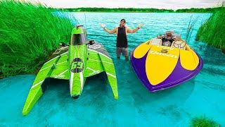 F-1Race Boat VS. Drag Race Boat!! (BLOWN ENGINE!!!!!) *THIS IS BAD*