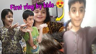 First Vlog By Zahrah And Sultan  | | First vlog by kids | | kids vlogging | |