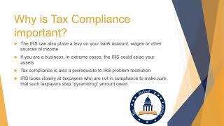 What is Tax Compliance & why is it important