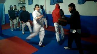 Taekwondo Mixed Pad Drill Kicks 720p HD (Hedayatullah Nazari Taekwondo Association Training)