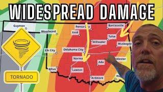 OKLAHOMA TORNADOES: Widespread Damage | Taking Shelter With 4 Dogs|  Devastation in Sulphur Oklahoma