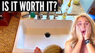 Sinkology SK452-26FC-3-AMZ Anna QuickFit Drop-in Farmhouse Sink (Full Demo & Review)