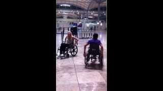 Wheelchair ride at Alicante Airport