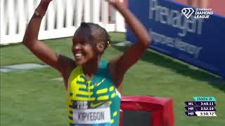 Faith Kipyegon stunningly  wins 1500m  in Wanda Diamond League 2023( (Eugene ). 5th title.