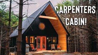 4 Story Cabin w/ Sunken Living Room! | Airbnb Tour of Carpenter's Cabin!