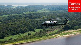 President Biden Takes Aerial Tour Of The Amazon Rainforest