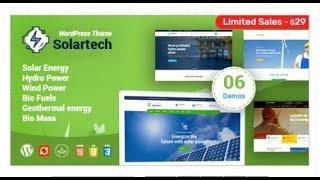 Solar Tech - Alternative & Renewable Energy WordPress Theme | Themeforest Templates