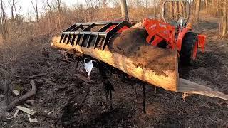 Kubota MX6000 with Land Pride SGC1060 Grapple