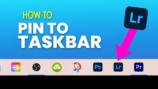 How To Pin a Program To The Taskbar Windows (pin to taskbar & unpin from taskbar)