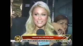 Momento exacto donde el Chino Ántrax se toma la famosa foto con la Paris Hilton