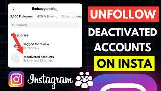 How To Unfollow Deactivated Accounts On Instagram | Remove Inactive followers Instagram