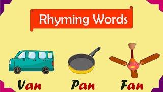 Rhyming Words with Images |Rhyming Words for Kids| Preschool learning| List of Rhyming Words