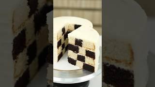 Checkerboard Cake Tutorial for Beginners | Step-by-Step Tutorial #youtubeshorts #youtubevideo