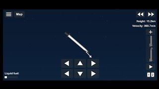 Falcon 9 booster landing with no cheats SFS 1.5.2.5