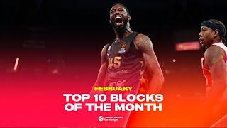 Top 10 Blocks | February | 2024-25 Turkish Airlines EuroLeague