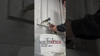 Replacing old washer hoses and valves-nasty old water line #plumbing #plumber