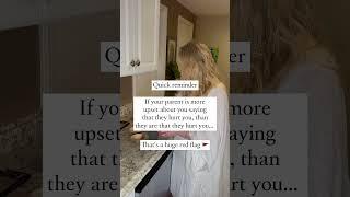 Does your parent get defensive when you try to express how their actions affected you?