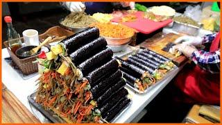 Market Gimbap Selling 2,000 Per Day, Gimbap (Rice roll) / korean street food