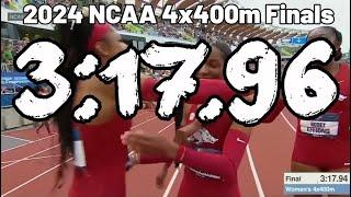 2024 Arkansas Women's 4x400m National Record