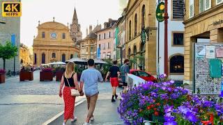 YVERDON-LES-BAINS, SWITZERLAND, 4K, WALKING TOUR