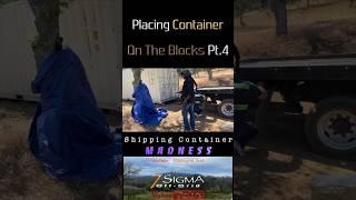 Container NOT Level  #offgrid #mountainliving #homestead #offgridliving #adventure #blackfarmers