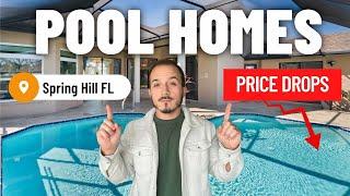 PRICE DROPS on 2 Pool Homes in Spring Hill Florida (under $475,000)
