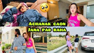 Sad News Achanak Gaon Jana Pad raha hai Family Vacation Trip Cancel kar ke | Bindass Kavya Village