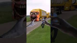 AmazingTRUCK TRONTON FUSO ZOMBIETruk Oleng, Truck Zombie #dumptruck #zombiesurvival #shorts