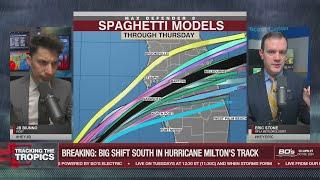 BIG SHIFT IN MILTON'S TRACK: Major Hurricane Milton track update | Tracking the Tropics