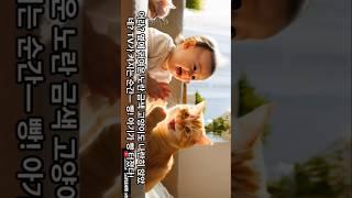 웃음보터져버린아기와고양이 1편