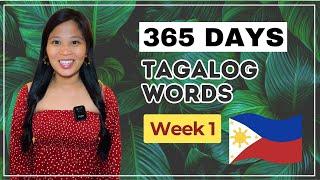 Tagalog Vocabulary WEEK 1: Basic Words | 365 Days of Learning Tagalog & Filipino