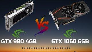 NVIDIA GTX 1060 6GB vs GTX 980 | Comparison & Gameplays