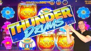 Still going for that HUGE $12,000 MAJOR JACKPOT!!! Thunder Drums Leaping Lions 