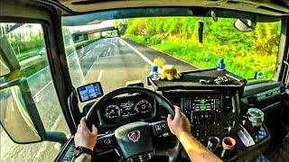 ASMR  POV Truck Driving Scania R500 | Frankfurt To Danmark Odense 4k New Gopro