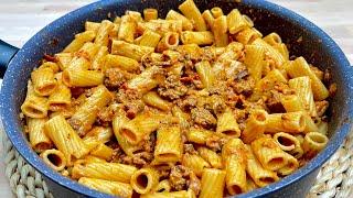 Quick and easy recipe when I have minced meat and pasta I prepare this recipe # 144