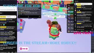 LIVE DONATING ROBUX TO FANS! (WHO HAVE SUBBED)