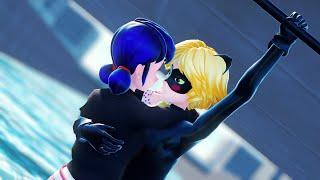 【MMD Miraculous】Chat Noir saves Marinette (Marichat)【60fps】